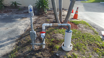 Well drilling field work — Palm Beach County