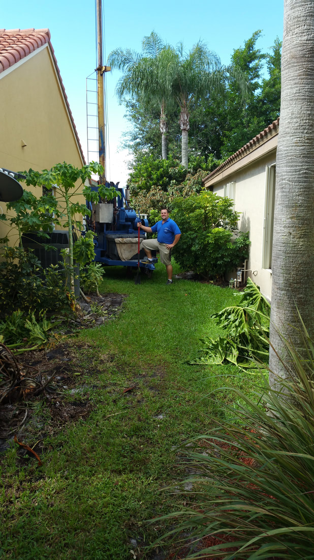 Well drilling field work — Palm Beach County